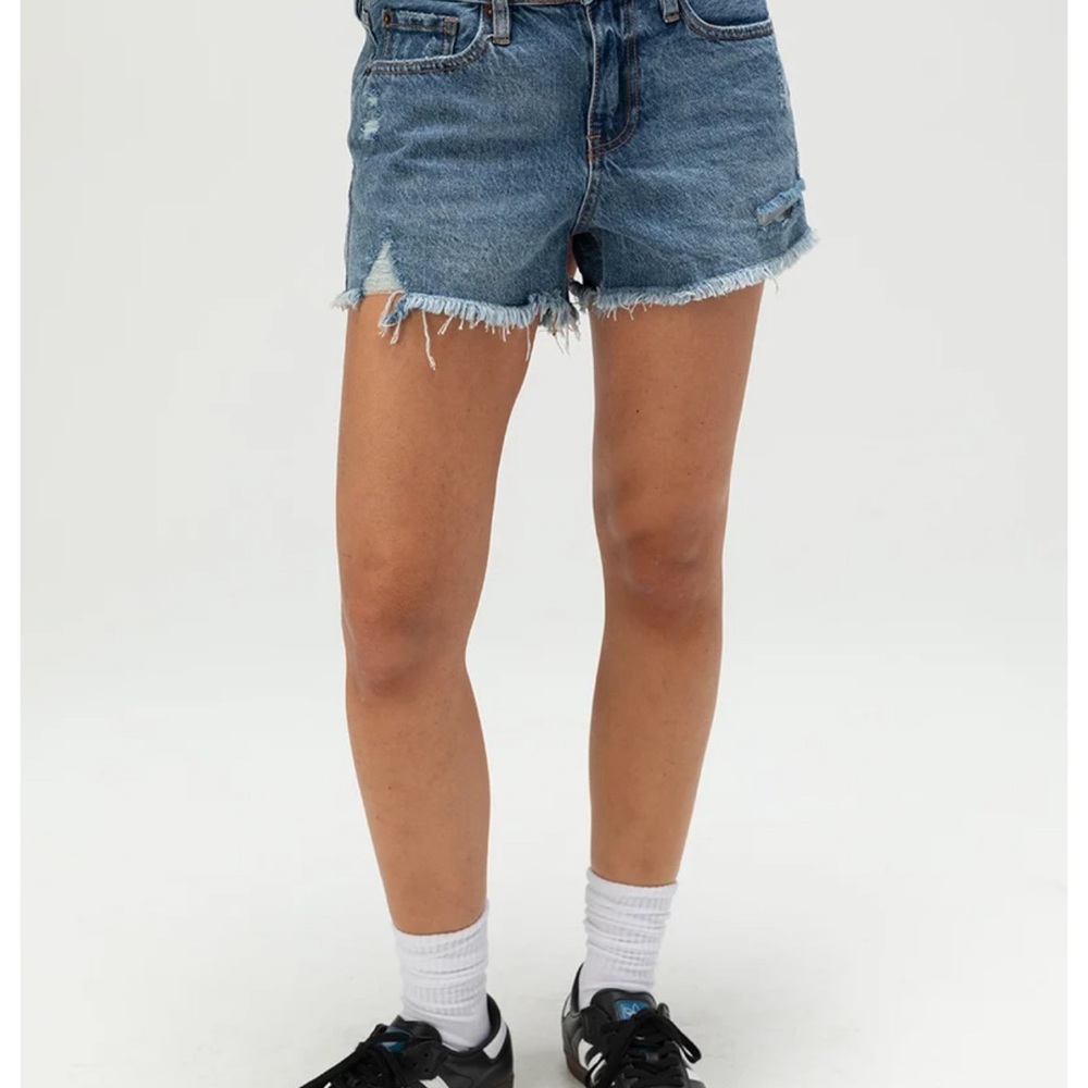 Mid Rise Vintage Denim Shorts